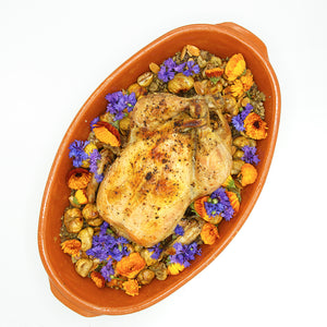 FREE RANGE CHICKEN WITH FRIKEH & CHESTNUTS - 1KG