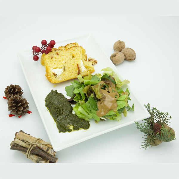 SAVOURY GOAT CHEESE & SUN-DRIED TOMATO CAKE - 8PERS